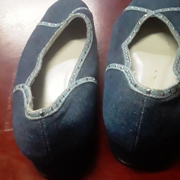 Studded Denim Shoes - Picture 4 of 6